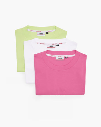 Three-Pack Cotton T-Shirt | Men T-shirts Multicolor | GCDS
